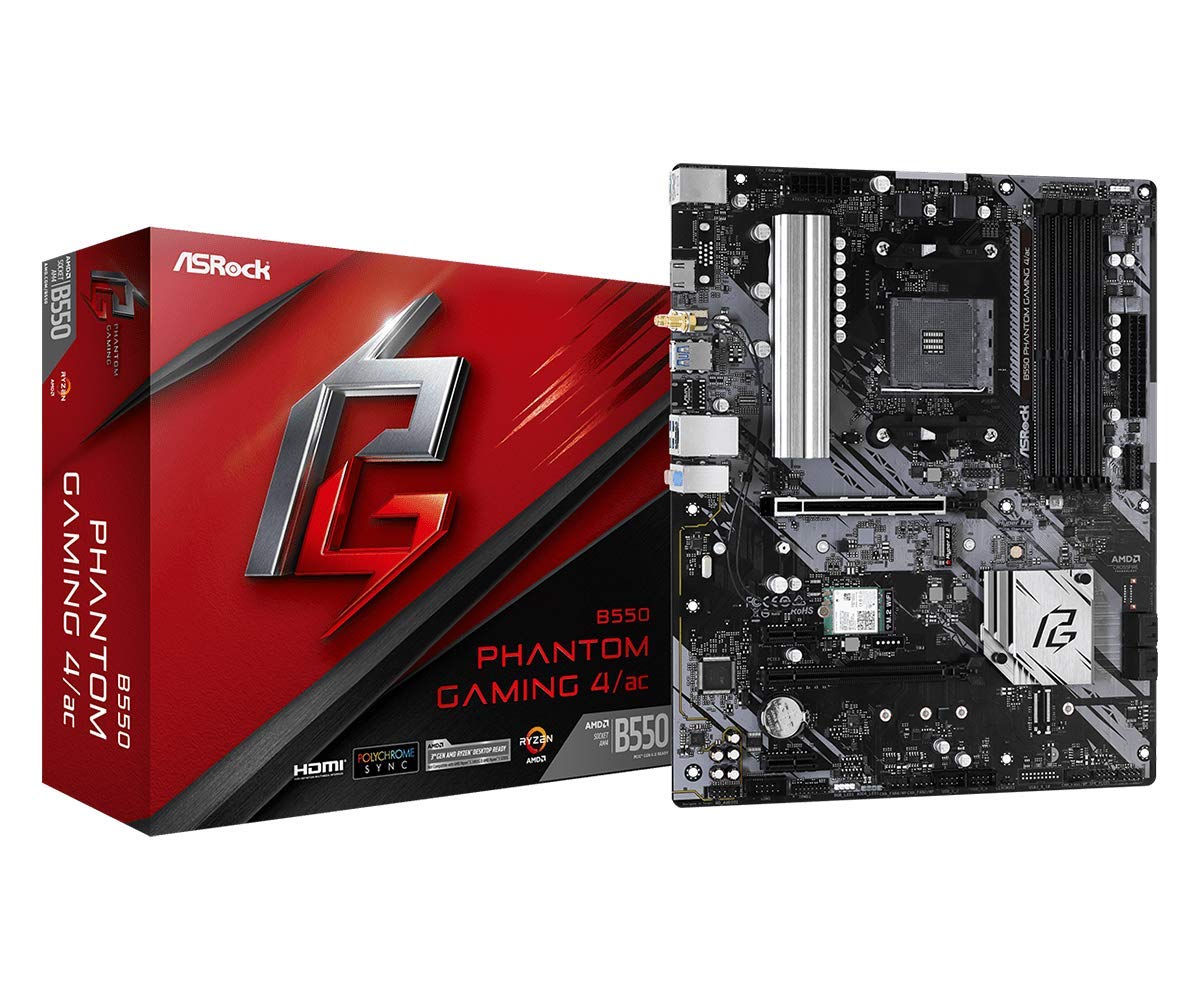 Amazon | ASRock B550 Phantom Gaming 4 AC 第3世代 AMD AM4 Ryzen
